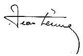 Signature of Jean Leune, appearing in L'Illustration, 2 August 1913.