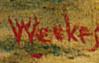 William Weekes signature