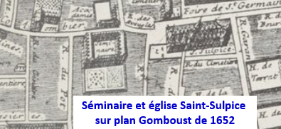 Séminaire sur plan Gomboust de 1652.