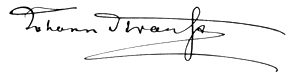 Unterschrift von Johann Strauß Sohn