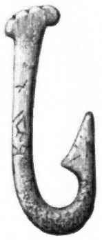 Stone Age fish hook made from bone
