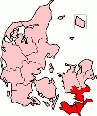 Storstrøm County in Denmark