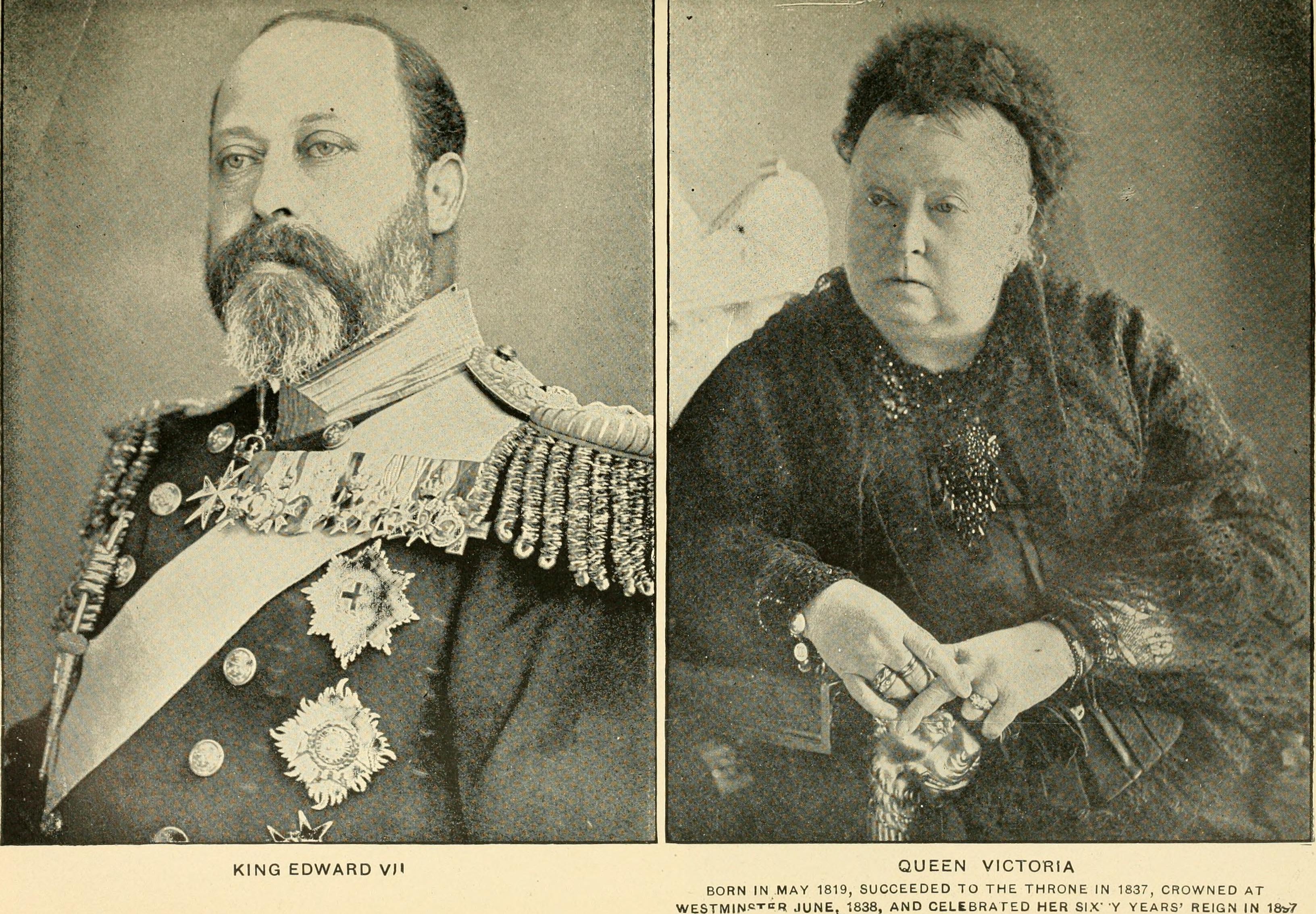 King Edward VII and Queen Victoria