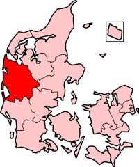 Ringkjøbing County in Denmark