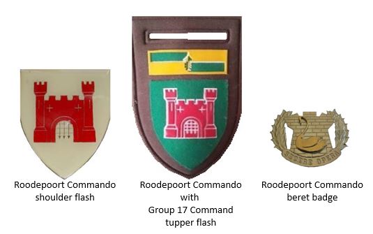 SADF era Roodepoort Commando insignia