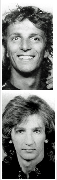 black and white comparison of two headshots and David Martin
