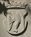 Wappen der Dichterin Annette von Droste-Hülshoff, Grab Meersburg 1848