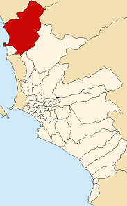 Location of Ancón in the Lima province