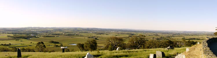 The Barossa Valley, looking northwest from Mengler's Hill