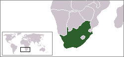 Karte des südlichen Afrika