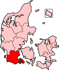 South Jutland County in Denmark