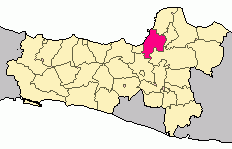 Location of Demak Regency in Central Java