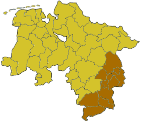 ehemaliger Regierungsbezirk Braunschweig in Niedersachsen