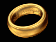 animierte GIF-Datei Ring aus Herr der Ringe rotierend tanzend