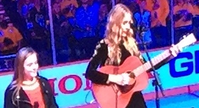Lennon & Maisy at the 2016 NHL All-Star Game.