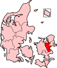 Roskilde County in Denmark
