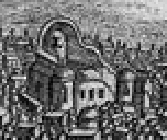 Remnants of the Arg of Tabriz, in Jean Chardin's drawing of Tabriz, 1673.