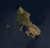 Satellite photo of Skyros and Skyropoula
