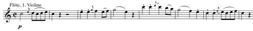 Opening theme of the Vivace assai