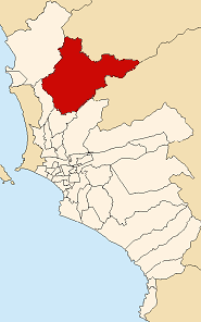 Location of Carabayllo in the Lima province
