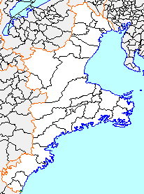 Location of Udono in Mie Prefecture