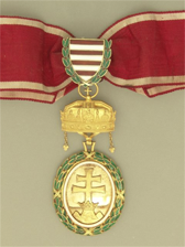 Hungarian Grand Gold Military Merit Medal from 1929