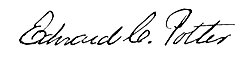 Signature Edward C. Potter