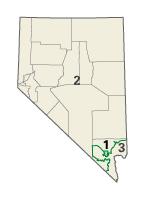 Nevada's three congressional districts