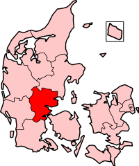 Vejle County in Denmark
