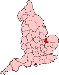 Isle of Ely shown within England