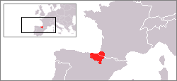 Baskische Region in Spanien und Frankreich