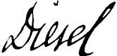 Unterschrift von Rudolf Diesel