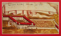 Plan of Mariaberg Abbey in 1689