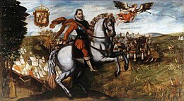 Sigismund at the gates of Smolensk by Italian painter Tommaso Dolabella, 1611