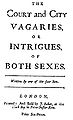 Image 30Intimate short stories: The Court and City Vagaries (1711). (from Novel)