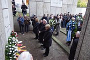 Kranzniederlegung in der Gedenkstätte am 9. November 2017