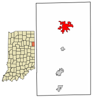 Location of Decatur in Adams County