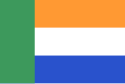 The Apartheid flag was used as the National flag of South Africa until 1994 and the Vryheidsvlag is used for Volkstaat.