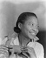 Sculptor Augusta Savage, photographed between 1935 and 1947.