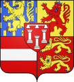Arms of Nassau-Zuylestein. The 3 pillars are known as "Zuylen" in Dutch.[34]