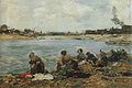 Eugène Boudin: Wäscherinnen am Ufer der Touques