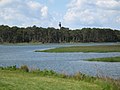 Chincoteague National Wildlife Refuge with lighthouse in distance