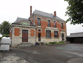 The town hall and school of Clamecy