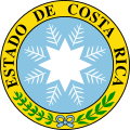 Coat of arms of the independent State of Costa Rica from April 1840 to April 1842