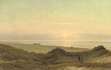 Johannes Josephus Destrée (1873): On the seaside at sunset, private collection.