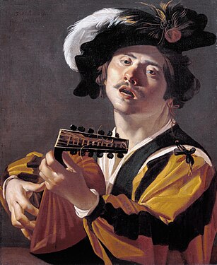 "First" Lute player by Baburen in 1622