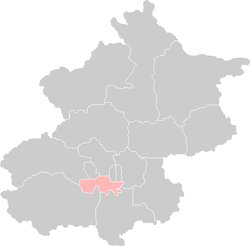 Location of Fengtai District in Beijing