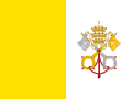 Flag of the Papal States in periods 1825-1849 and 1849-1870