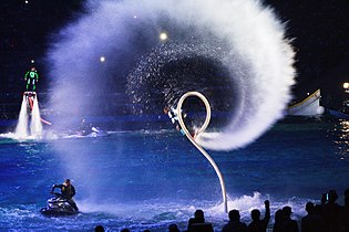 Acrobatics with flyboard