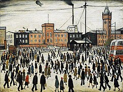 Going to Work by L. S. Lowry (1943)